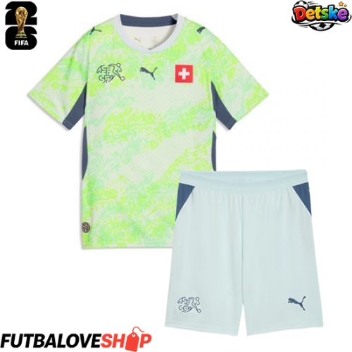 Dres Švajčiarsko Preč pre deti MS 2026 Krátky Rukáv (+ trenírky)